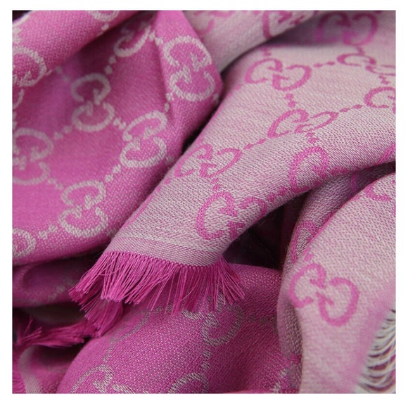 Gucci wool silk GG scarf - Picture 6 of 12